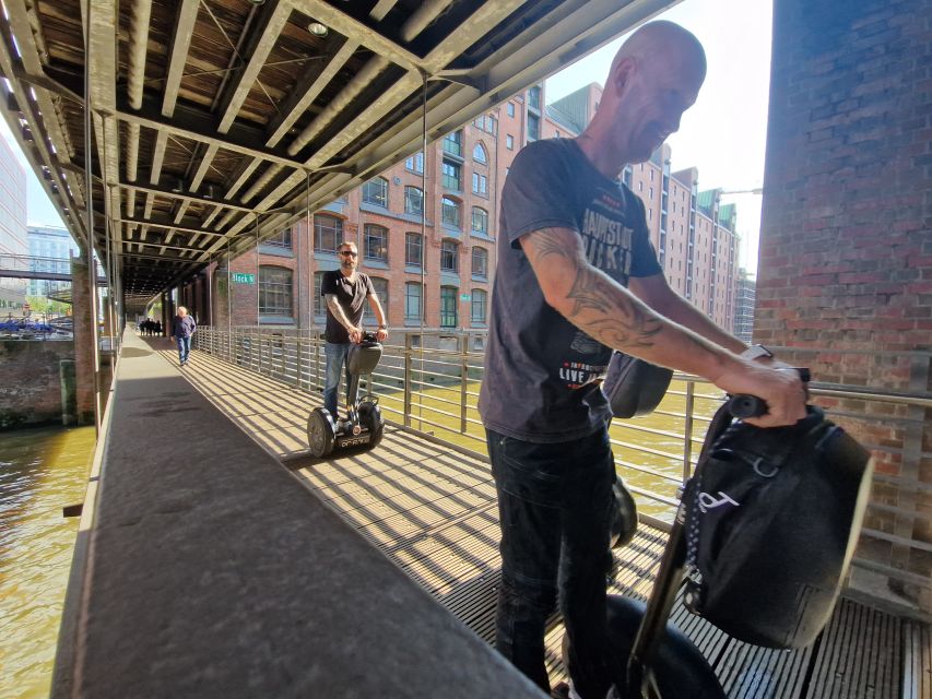 2 Hours Hamburg Segway Tour - Magalan Terrassen and the fun payoff of seeing the waterfront from street level