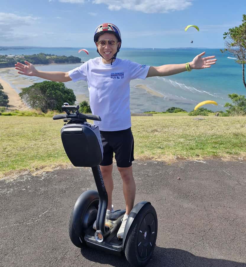 Auckland: Segway to North Head Volcano Summit - The final hill climb and getting back to the office