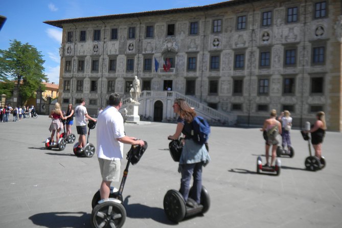 CSTRents - Pisa Segway PT Authorized Tour - Getting Started on Via Fazio degli Uberti: Training, Helmets, and Headphones