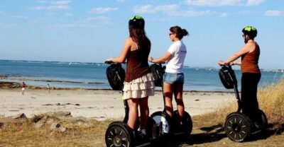 GUIDED SEGWAY - Carnac and its beaches - 1 hour - Starting at 9 All. du Parc: the briefing, helmets, and rain plan