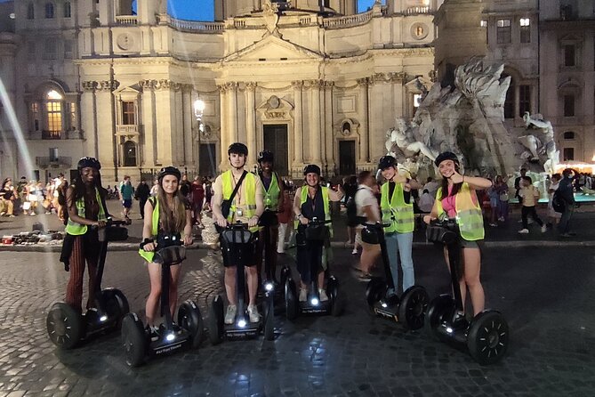 Rome at Night Segway Small Group Tour - Trevi Fountain glowing at night: what to notice in 10 minutes