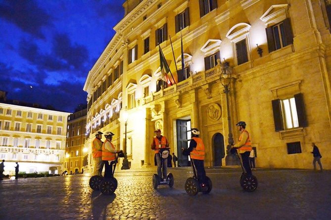 Rome at Night Segway Small Group Tour - Meet at Via dei Delfini: training, helmets, and the first crossings