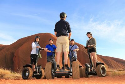 Segway the FULL base of Uluru - Segway training, safety briefing, and learning fast