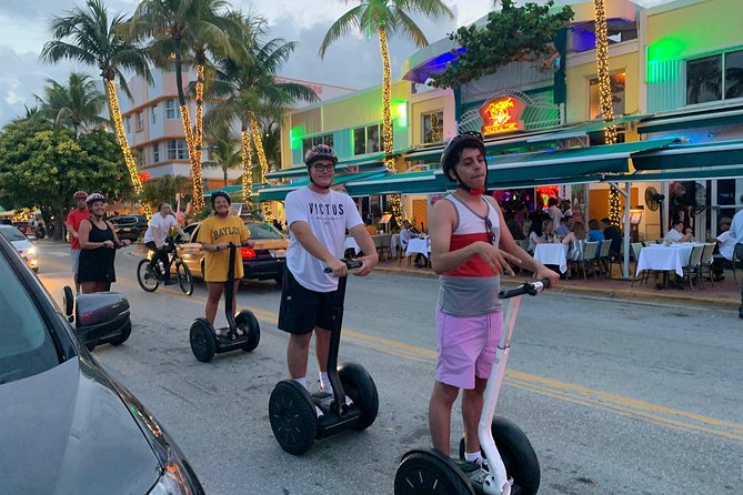 South Beach Panoramic Night Segway Tour - Gear and Comfort: Helmet, Bluetooth Audio, and Bottled Water