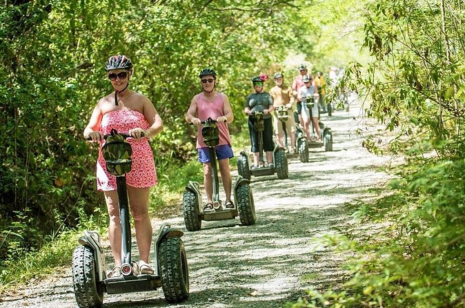 St Lucia Rodney Bay Village Segway Adventure - First ride practice: helmets, pads, and learning the Segway fast