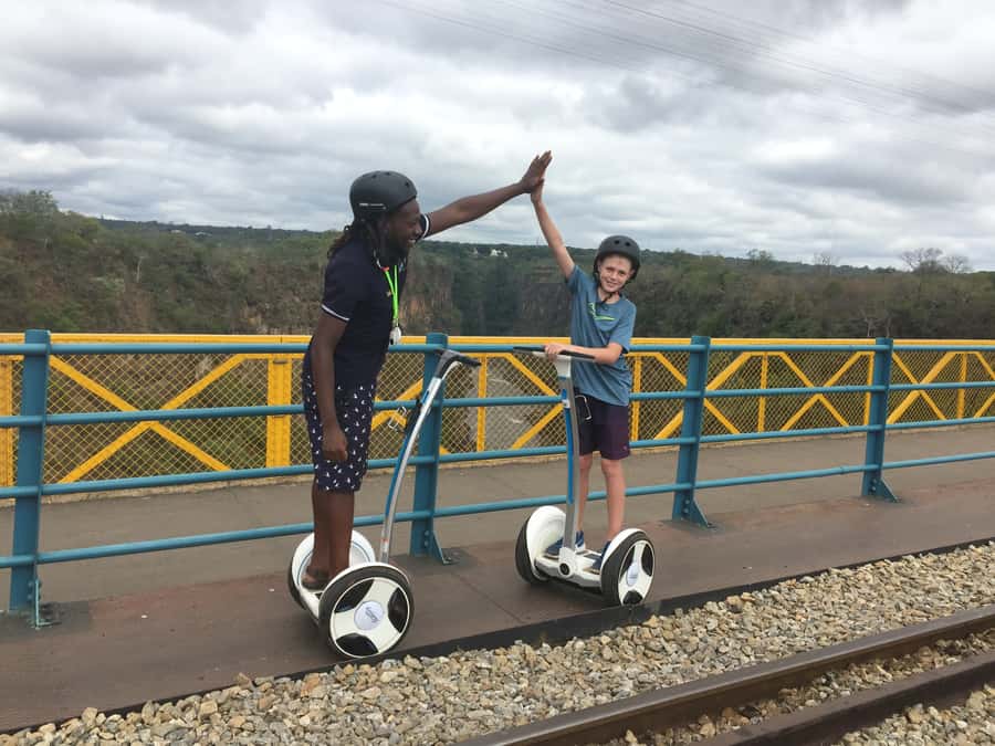 Victoria Falls: Segway Tour - Morning or late afternoon: chasing the pink-and-gold spray of Mosi-oa-Tunya
