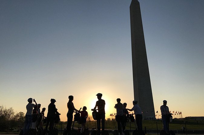 Washington DC "See the City" Guided Sightseeing Segway Tour - Korean War Memorial, cherry blossoms, and a World War II photo moment